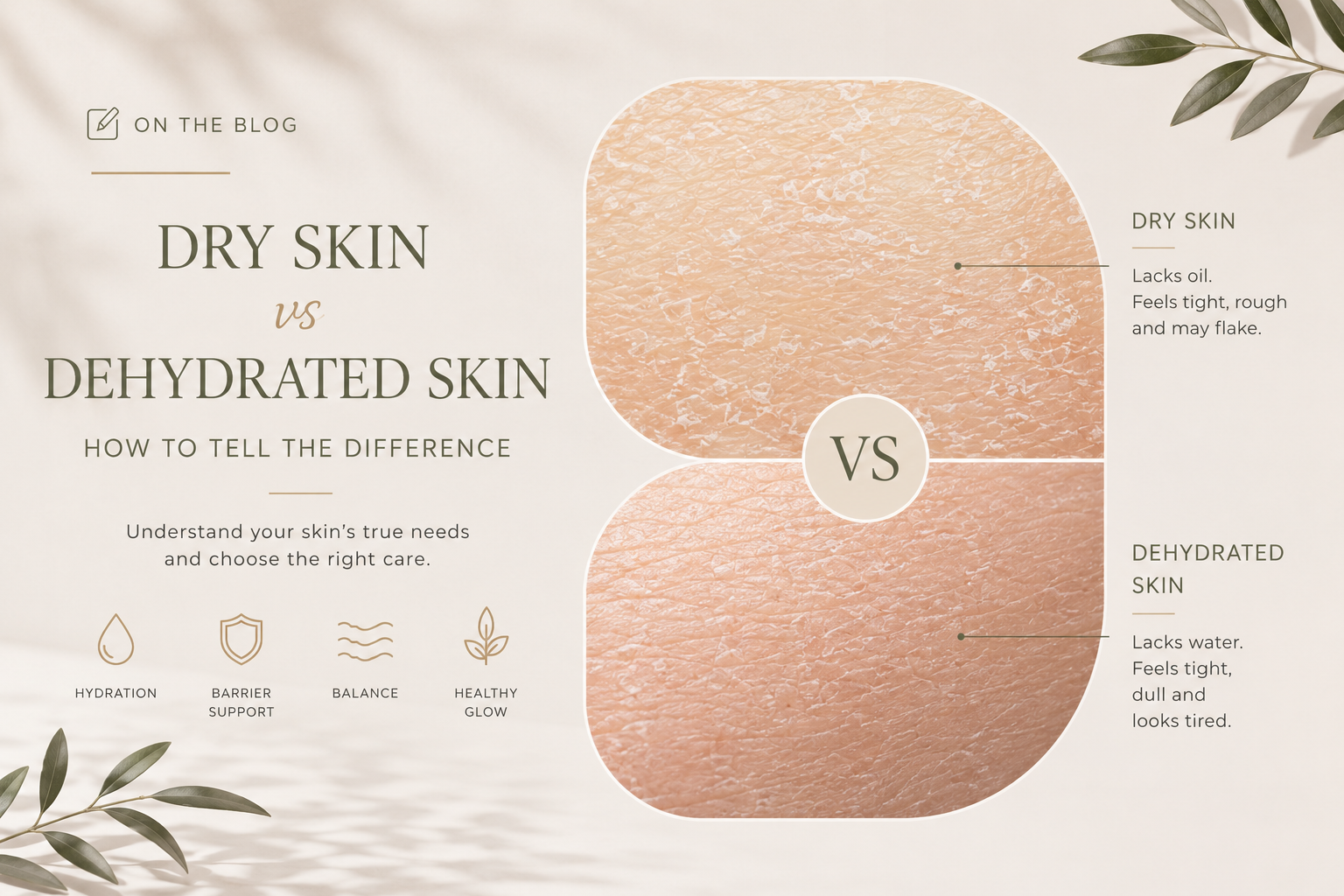Dry Skin vs Dehydrated Skin: How to Tell the Difference