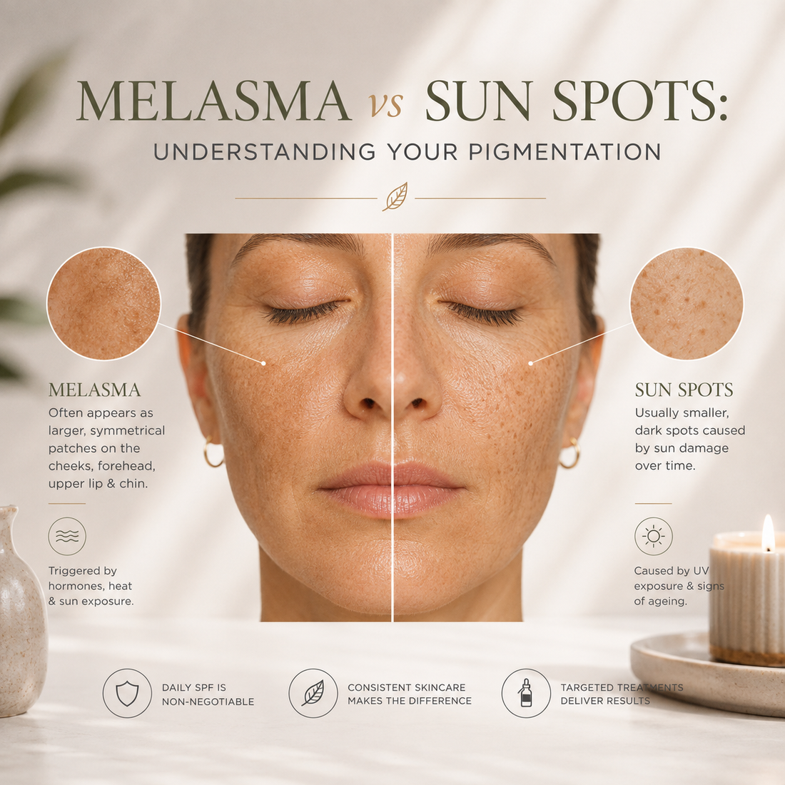 Melasma vs Sun Spots: Understanding Your Pigmentation