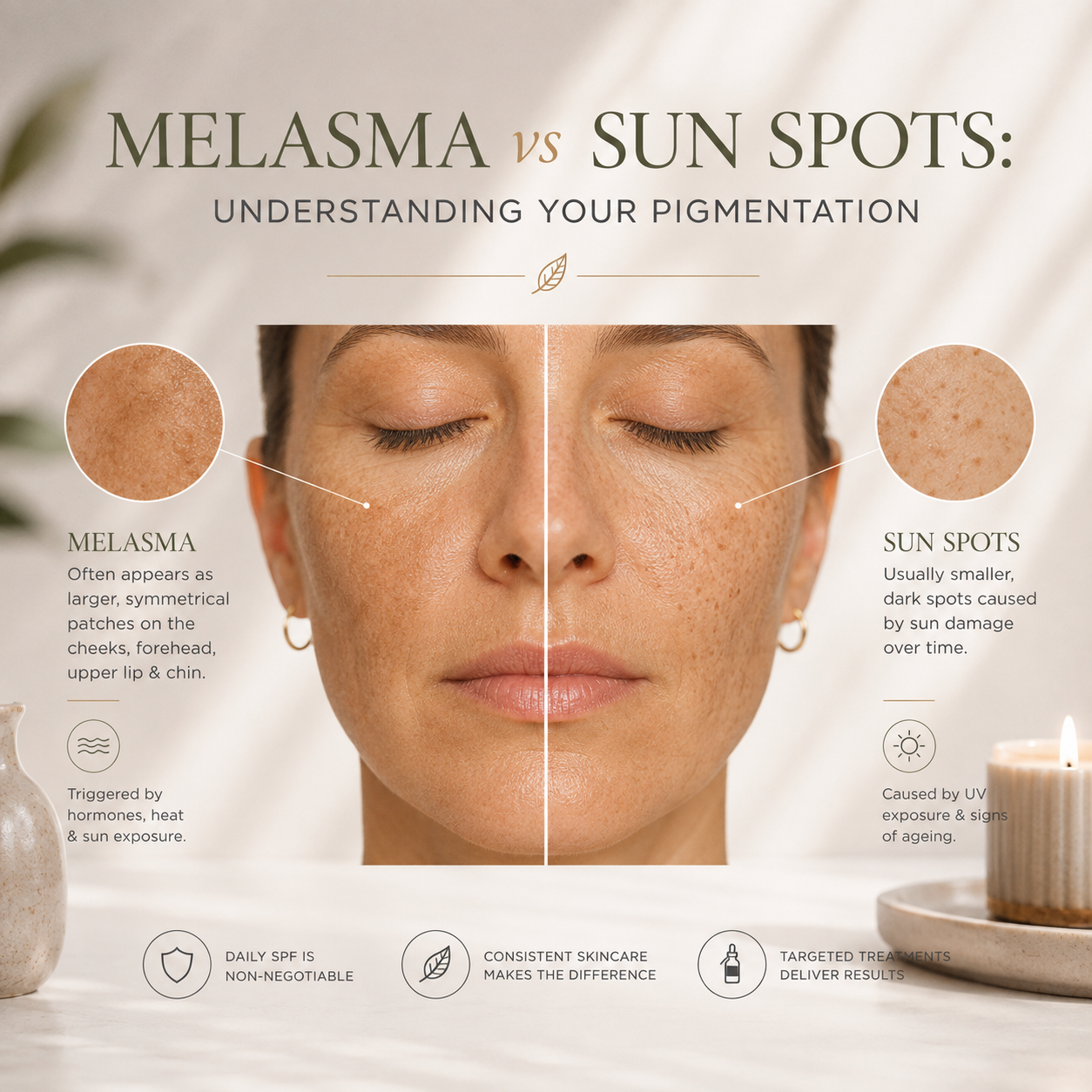 Melasma vs Sun Spots: Understanding Your Pigmentation