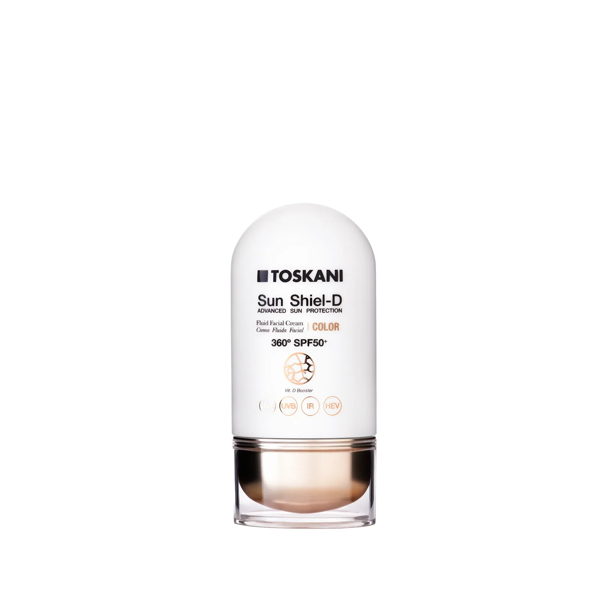 Sun Shiel-D tinted fluid SPF50+ sunscreen